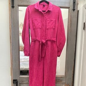 Wild Fable Hot Pink Corduroy Jumpsuit